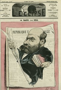 Arthur Ranc (1831-1908), ranskalainen toimittaja ja poliitikko. Kansi "" L