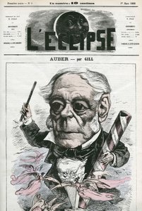 Auber Daniel-Francois-Esprit (1782-1871), ranskalainen muusikko. Kansi "" L