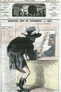 Sarjakuva "Mercury, God of Commerce"". Kansi "" L
