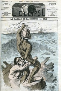Eugene Rouher (1814-1884) ja Clement Duvernois (1836-1879), ranskalaiset poliitikot. Kansi "" L