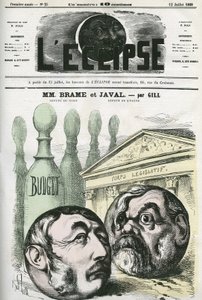 Jules Louis Joseph Brame (1808-1878) ranskalainen poliitikko ja Louis Emile Javal (1839-1907), ranskalainen poliitikko. Kansi "" L