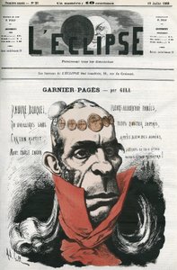 Louis Antoine Garnier-Pages (Garnier Pages) (1803-1878), ranskalainen poliitikko. Kansi "" L