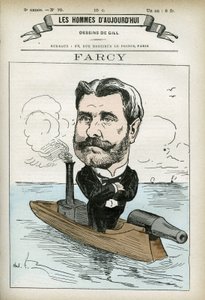 Muotokuva Alphonse Farcysta (1817-?), ranskalaisesta muotokuvasta. Karikatyyri Gill, Paris. tekijältä Andre Gill