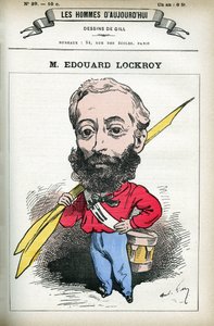 Ranskalaisen poliitikon Edouard Lockroyn (1838-1913) muotokuva. Gillin sarjakuva elokuvassa "Les Homme d