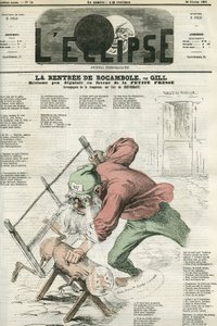 Rocamelin vuokra, "La Petite Presse" -ilmoitus. Kansi "" L