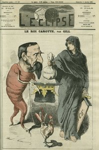 Porkkanakuningas, Napoleon III (1808-1873), tasavallan presidentti ja Ranskan keisari Sedanin tappioon saakka vuonna 1870. Kansi Gillin "" L