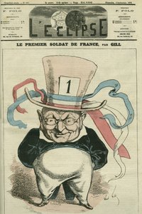 Ranskan ensimmäinen sotilas, Adolphe Thiers (1797-1877), ranskalainen historioitsija ja valtiomies. Kansi "" L