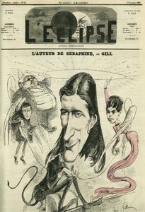 Victorien Sardou (1831-1908), ranskalainen näytelmäkirjailija. Kansi "" L