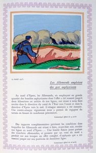 Saksalaiset käyttävät kloorikaasua, Ypres, 22. huhtikuuta 1915, 1919