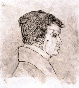 Andre Marie Ampere, omakuva c. 1805-1810 (piirustus)