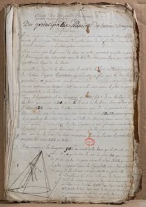 Ms 198 sivu Traite des Sections Coniquesista, 1788
