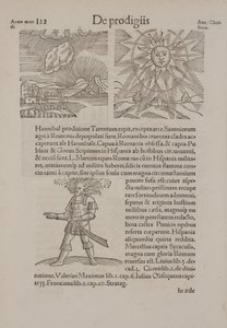 Sivu Conradus Lycosthenesin "De Prodigiis" -elokuvasta (Luonnon ihmeeläimet)