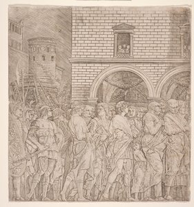 Caesarin voitot : Senaattorit, n. 1495 (kaiverrus) tekijältä Andrea (school of) Mantegna