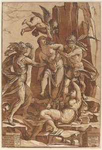 Hyveen allegoria, 1585. tekijältä Andrea Andreani