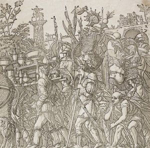 Caesarin voitto, 1599 tekijältä Andrea Andreani