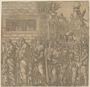 Julius Caesarin voitto tekijältä Andrea Andreani after Andrea Mantegna