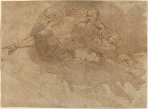 Isä Jumala kirkkaudessa tekijältä Andrea Boscoli after Michelangelo