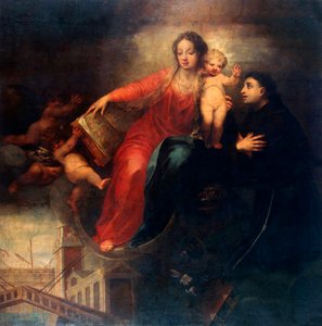 Madonna ja lapsi Pyhän Anthony Padovalaisen kanssa, 1660-luku.