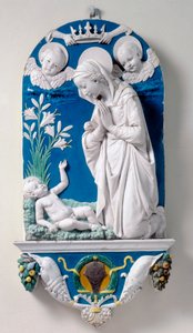 Liljojen Madonna, Lapsen palvonta tekijältä Andrea Della Robbia