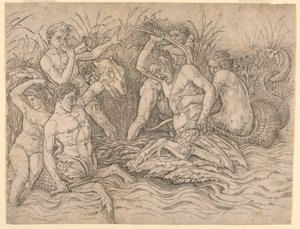 Battle of the Sea Gods, oikea puoli tekijältä Andrea Mantegna