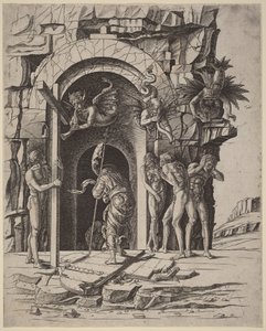 Laskeutuminen tuonelaan tekijältä Andrea Mantegna