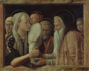 Kristuksen temppeliintuominen tekijältä Andrea Mantegna