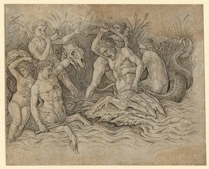 Merijumalten taistelu tekijältä Andrea Mantegna