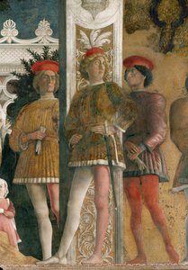 Lodovico II Gonzaga ja hänen perheensä (fresko) tekijältä Andrea Mantegna