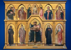 Pyhän Luukkaan polyptyykki, 1453-55 tekijältä Andrea Mantegna