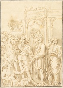 Roomalaiset senaattorit ja sotilaat tekijältä Andrea Mantegna