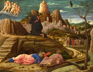 Agonia Getsemanen puutarhassa tekijältä Andrea Mantegna