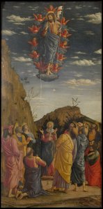 Uffizi Uffizi Tryptichin taivaaseenastumistriptyykki, vasen paneeli, n. 1463-1464 tekijältä Andrea Mantegna