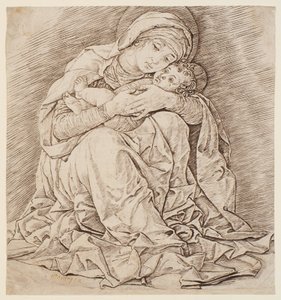 Neitsyt Maria ja lapsi tekijältä Andrea Mantegna