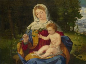 Madonna ja lapsi oliivinoksalla. noin 1515