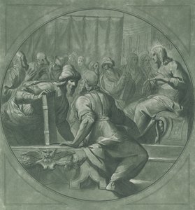 Kristus hämmentää lääkäreitä, 1750-70. tekijältä Andrea Scacciati