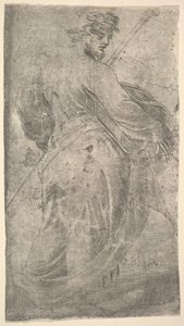 Saint James Major, sauva vasemmassa kädessään, kirja oikealla, julkaisusta "Christ and th..., ca. 1548-50.
