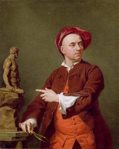 John Michael Rysbrack mallintaa terrakottapatsasta Herculesista, 1753