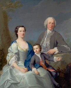Sir Robert ja Lady Smyth poikansa Herveyn kanssa