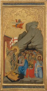 Kohtauksia Kristuksen kärsimyksestä: Laskeutuminen Limboon [oikea paneeli], 1380-luku.