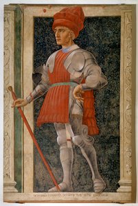 Farinata degli Ubertin muotokuva, italialainen aristokraatti ja sotilasjohtaja (tuore
