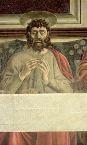 Viimeinen ehtoollinen, yksityiskohta Pyhän Jaakob Suuren freskosta vuodelta 1447, yksityiskohta 85172:sta tekijältä Andrea del Castagno