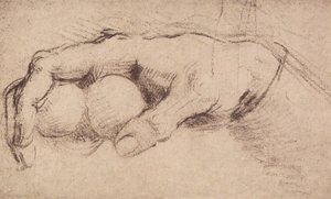 Käsi; piirustus tekijältä Andrea del Sarto