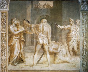 Kastajan pään mestaus tekijältä Andrea del Sarto