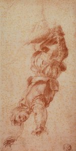 Pahat hahmot; piirustus Andrea del Sarto. Piirustus- ja grafiikkakaappi, Uffizi-galleria, Firenze tekijältä Andrea del Sarto