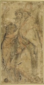 Pyhä Johannes Kastaja ja San Bernardo degli Uberti tekijältä Andrea del Sarto