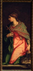 Pyhä Margarita Antiokialainen, Pyhän Agneksen alttaritaulu (maalaus, 1525-1528) tekijältä Andrea del Sarto