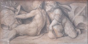 Kohtaus hahmoilla klassiseen tyyliin tekijältä Andrea del Sarto