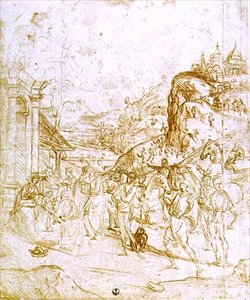 Maagisten palvominen (liitu paperille) tekijältä Andrea del Sarto