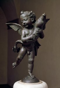 Rakkautta delfiiniin Verrocchion pronssiveistos tekijältä Andrea del Verrocchio