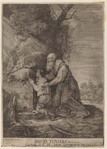 Iisakin uhri tekijältä Andreas Altomonte, after David Teniers the Younger